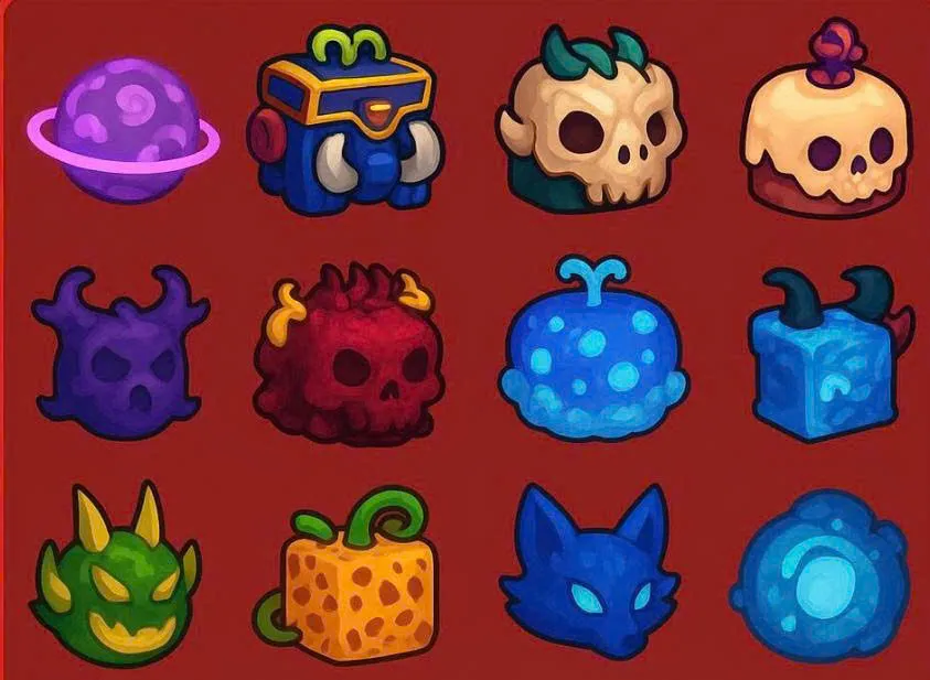 Acc 100% lv max 100% fruit đỏ rương